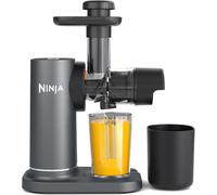 Ninja - Máquina exprimidora de prensa fría con jarra de 700 ml y recipiente de pulpa de 1,1 l, para hacer jugos frescos, bebidas y tomas de bienestar, compacta, apta para lavavajillas y piezas
