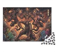 Ninja Matando Fantasmas Puzzle De Madera 500 Piezas Adultos Y Niños,Deco Pared,Regalo Ideal,14 Años+,Madera,Rompecabezas,Anti-estrés,Relax,Desafío,Reto,Educativo (52x38cm)