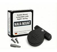 Ninja Mount Airtag - Soporte de sillín para Bicicleta y Bicicleta eléctrica I ubicación fácil I con Tornillos de Seguridad y Herramientas
