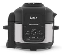 Ninja Olla multicocina Foodi [OP350UK], 9 en 1, 6 L, olla a presión eléctrica y freidora de aire, acero cepillado y negra