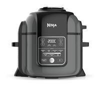 Ninja Olla multicocina Foodi [OP350UK], 9 en 1, 6 L, olla a presión eléctrica y freidora de aire, acero cepillado y negra