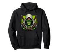 Ninja Orco Verde Enojado Sudadera con Capucha