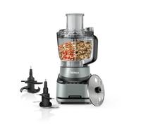 Ninja PrecisionPro Procesador de alimentos de 2.1 L, 4 ajustes preestablecidos automáticos y ajustes manuales, hacer pizza y masa de pan, rebanar verduras y más, piezas aptas para lavavajillas, negro