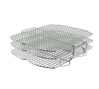 Ninja Rack de deshidratación oficial, soporte de alambre de 3 niveles [4138J301UKE] compatible con Ninja Parrilla de aire Foodi, AG301UK