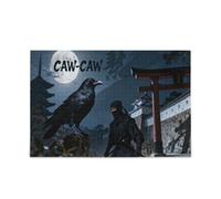 Ninja Raven - Rompecabezas de madera con patrón japonés de templo para adultos, juego familiar, 500 piezas