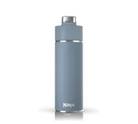 Ninja Thirsti Botella de Agua de Acero Inoxidable 530 ml, Azul | Térmica con Tapa Antigoteo y Triple Aislamiento para Bebidas con Gas, Calientes y Frías, Botella Deportiva y de Viaje