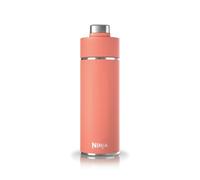 Ninja Thirsti Botella de Agua de Acero Inoxidable 530 Ml, Coral