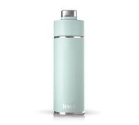 Ninja Thirsti Botella de Agua de Acero Inoxidable 700 ml Menta | Térmica con Tapa Antigoteo y Triple Aislamiento para Bebidas con Gas, Calientes y Frías, Botella Deportiva y de Viaje