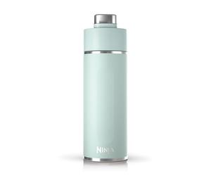 Ninja Thirsti Botella de Agua de Acero Inoxidable 700 ml Menta | Térmica con Tapa Antigoteo y Triple Aislamiento para Bebidas con Gas, Calientes y Frías, Botella Deportiva y de Viaje