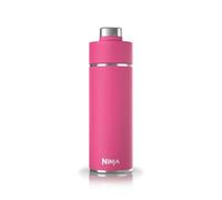 Ninja Thirsti botella de agua de acero inoxidable 700 ml, tapa antigoteo y triple aislamiento para bebidas con gas, calientes y frías, botella deportiva y de viaje, Rosa intenso, DW2401EUUKBP