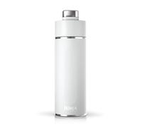 Ninja Thirsti botella de agua de acero inoxidable 700 ml, térmica con tapa antigoteo y triple aislamiento para bebidas con gas, calientes y frías, botella deportiva y de viaje, blanco, DW2401EUUKWH