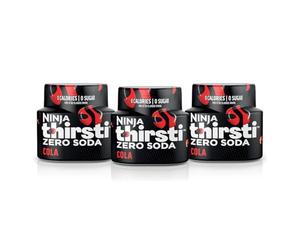 Ninja Thirsti WCFCOLAAM - Gotas de agua saborizadas, cero soda cola, sabores clásicos de soda, picante o silencioso, sin calorías, sin azúcar, hace 17 bebidas de 12 onzas