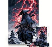 Ninja Warrior en un Clima tormentoso Rompecabezas para Adultos 1000 Piezas Recall Upgrade Peaceful Time Tight Cut Santa Wish List (50x75cm)