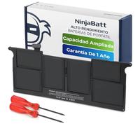 NinjaBatt Batería de Repuesto Compatible con A1465 A1370 Macbook Air de 11 Pulgadas [Mediados de 2011 2012 2013 principios de 2014 2015 2016 2017 años] A1495 A1406 - [5100 mAh/39 WH/7,6 V]