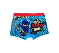 Ninjago Disfraz de Ninja Infantil - Traje de Baño Infantil - Bañador Infantil - Bañador - Shorts de Poliéster - Trajes de Baño - Ropa Infantil (FR/ES, Edad, 9 años, 10 años, Regular, Azul Cielo)