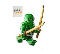 Ninjago Dragons Rising: Lloyd Garmadon Mini Figure with Two Swords Green Ninja, Age 6