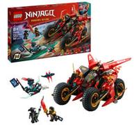 LEGO Ninjago Vehículo de Combate Ninja - Set de Construcción Transformable a 2 Motos Ninja y Avión Reactor de Juguete - 6 Minifiguras Inc. Kai y Cole - Regalo para Niños de 8+ Años 71844