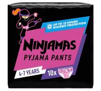 Ninjamas - Calzoncillos absorbentes para niña (4-7 años, 10 unidades)