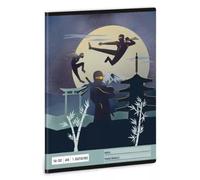Ninjas en la Oscuridad: Cuaderno rayado - 1° grado, A5