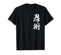 Ninjutsu Kanji Ninja Shinobi Caracteres Japoneses Auténticos Camiseta