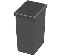 NINKA 5142.90 42514 eins2fünf - Cubo de basura (26 L, con práctica asa, plástico), color gris oscuro