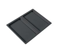 NINKA 9060.50 50770 Placa de tapa única para cubos de basura, 6 litros, eins2vier, plástico, gris oscuro, plata, 6 L