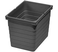 Ninka eins2vier Recolector de basura 17 L gris oscuro Alto: 310 mm 306 x 230 mm Recolector de basura Cubo de Basura Cesto de basura compost