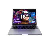 Ninkear N16 Pro - Ordenador portátil ultrafino (Core i7 12700H, 16 GB DDR4, SSD de 1 TB, pantalla ultra grande de 16", 2,5 K, WiFi 6 y BT 5.2, conexión Wi-Fi estable, para trabajo, reuniones y