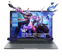Ninkear Portátil Gaming 16" FHD(2560x1600) Win11, Ryzen 7 8745HS, Radeon 780M, DDR5 32GB RAM 2TB SSD, 100 W, Sensor de Huellas Dactilares, USB-C 4.0