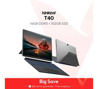 Ninkear T40 portátil 2 en 1 pantalla táctil tableta Intel N100 14 pulgadas FHD 16GB DDR5 512GB SSD ordenador portátil Wifi 6 RGB retroiluminado 16GB DDR5 512GB SSD