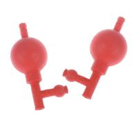 NINMORTH 2 piezas de relleno de pipeta con tres válvulas, transferencia de líquido de bombilla roja en laboratorio, escuela e investigación