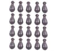 NINMORTH 20 cuentas de cambio rápido para pesca de carpas, cuentas de choque ABS para cambiar instantáneamente la longitud del anzuelo, negro/marrón, 9 x 5,5 mm y 11 x 6 mm (largo marrón)