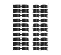 NINMORTH 20 juntas para manillar de bicicleta, reductores para 22,2, 25,4 a 31,8 mm de diámetro, adaptadores antideslizantes estables para accesorios de ciclismo, color negro
