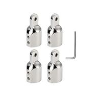 NINMORTH 316 - Marco superior Bimini de acero inoxidable con extremo de ojal, tubo de diámetro exterior de 7/8 pulgadas de diámetro interior de 7/8 pulgadas, para accesorios de barco resistentes a la