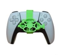 NINMORTH 3D para mini volante, para mango de controlador de juego de carreras compacto, para accesorio de simulación dinámica, juego mejorado, amarillo (verde)