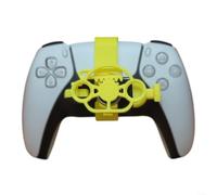 NINMORTH 3D para mini volante, para mango de controlador de juego de carreras compacto, para accesorios de simulación dinámica, juego mejorado, amarillo (amarillo)