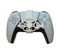 NINMORTH 3D para mini volante, para mango de controlador de juego de carreras compacto, para accesorio de simulación dinámica, juego mejorado, amarillo (blanco)