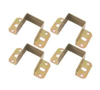 NINMORTH 4 bisagras de cama en forma de U chapadas en zinc, soporte de fijación seguro para tabla de cama, travesaño central, 32 mm, 35 mm, 40 mm, tamaños disponibles (35 mm)