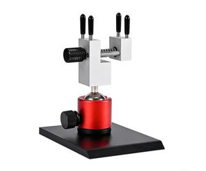 NINMORTH Abrazadera de mesa giratoria 360 de aleación de aluminio resistente con perilla de afinación fina para proyectos de laboratorio y pasatiempos