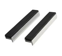 NINMORTH Aleación de aluminio para mordazas de tornillo de banco suaves con imanes integrados, para almohadillas protectoras en forma de V para prensa de taladro de bloque de tornillo de banco de