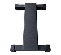 NINMORTH Bloque de elevación de pantorrilla de acero negro para entrenamiento de fuerza, superficie texturizada barra de talón para máquina Smith o soporte de sentadillas