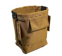 NINMORTH Bolsa de cintura para herramientas con material Oxford 1200D y refuerzo de cuero, capacidad de 5 litros con cinturón ajustable para el trabajo, caqui (sin cinturón)