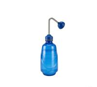 NINMORTH Botella de riego compacta de 450 ml, 2 modos de vertido para plantas de escritorio pequeñas, riego de plástico elegante para lata (azul)