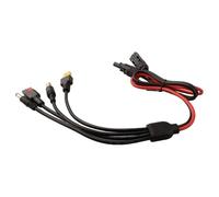 NINMORTH Cable de carga solar 4 en 1 con conectores XT60 DC5521 DC7909, adaptador EcoFlow 12AWG-18AWG 7A para estación de energía portátil Anker