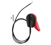 NINMORTH Cable de control del acelerador recubierto de plástico resistente para y para cortacésped Rover, exterior de acero de 1600 mm con palanca reversible