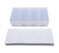 NINMORTH Caja de colección de monedas de 60 piezas con forro de espuma, caja de almacenamiento cuadrada transparente para monedas de 20 mm, 25 mm, 30 mm, 35 mm, 40 mm (blanco)