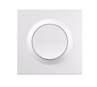 NINMORTH Carcasa de interruptor de pared para ZBMINIL2, no requiere cable neutro, carcasa de PC con clip para cajas redondas 86/EU, color blanco