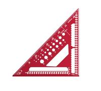 NINMORTH Cuadrado multifuncional para carpintería de 12 pulgadas, ángulo de aluminio 45/90, con doble cara para marcar escalas, perforación y diseño