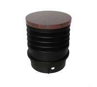 NINMORTH Fuelle de silicona y tapa de aluminio para molinillo Baratza Encore, dosis única para kit de tolva que reduce la retención (cubierta de madera)