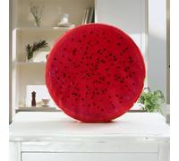 NINMORTH Funda redonda para silla de jardín de felpa con forma de fruta para patio al aire libre, cojín decorativo de suelo de 33 cm con relleno de espuma de algodón suave